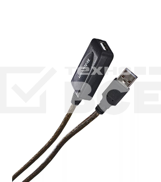 Кабель USB2.0-repeater, удлинительный активный <Am-->Af> 5м, Telecom <TUS7049-5M>