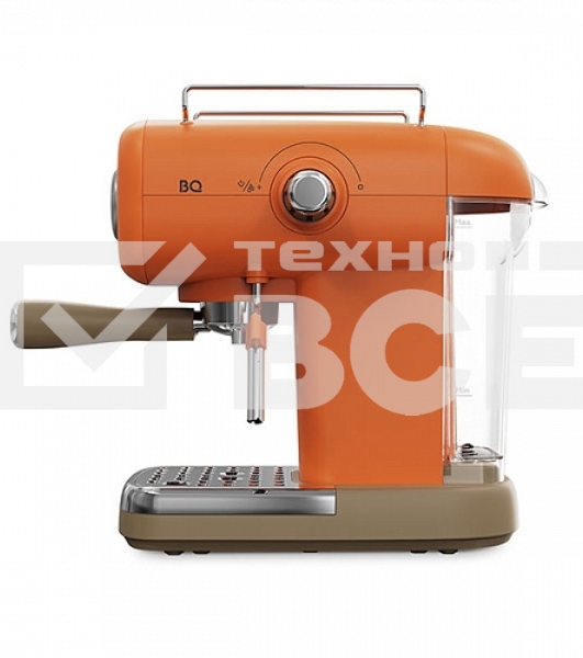 Кофеварка эспрессо BQ CM2003 оранжевый, исп. кофе - молотый, 0.6 л, 1100 Вт, 20 Бар.