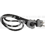 Шнур питания Lanmaster LAN-PP19/SH-0.5-BK C19-Schuko проводник.:3x1.5мм2 0.5м 220В 16А черный, фото 1