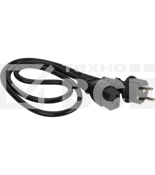 Шнур питания Lanmaster LAN-PP19/SH-0.5-BK C19-Schuko проводник.:3x1.5мм2 0.5м 220В 16А черный
