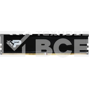Оперативная память Patriot Signature Premium, DDR5, 16GB (1x16 GB), 6400 MHz, CL52, радиатор, чёрный