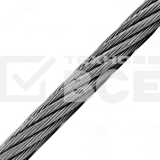Трос DIN 3055 2,0мм стальной покрытие цинк