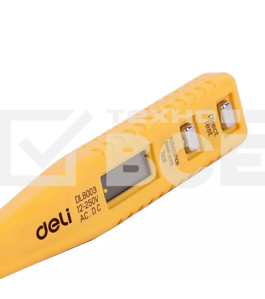 Индикаторная отвертка-тестер напряжения цифровая Deli DL8003 (12-250 В)