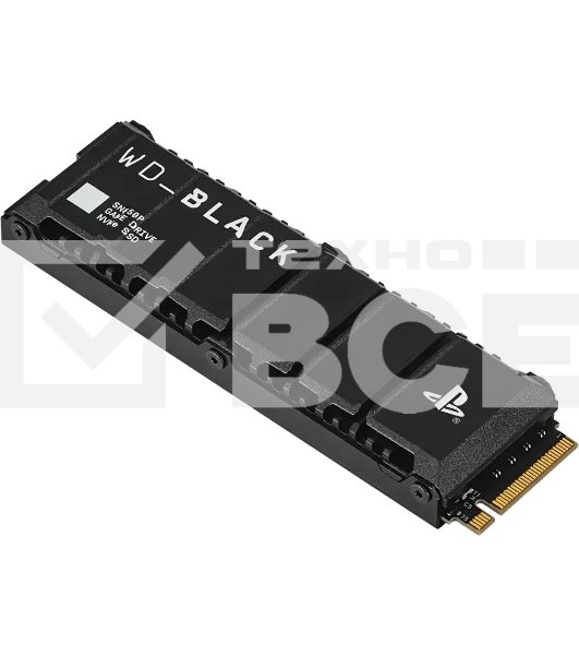Накопитель SSD 4TB WD Black SN850P, M.2 2280, PCI-E 4x4, R/W - 7300/6600 MB/s 3D-NAND (Works with PS5)