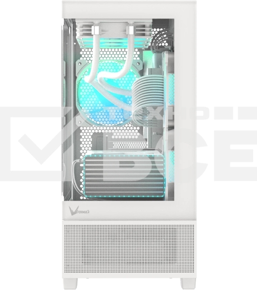 Компьютерный корпус AeroCool / Formula V Line Crystal E1M White, MATX, USB3.0*2, Switch Display Panel
