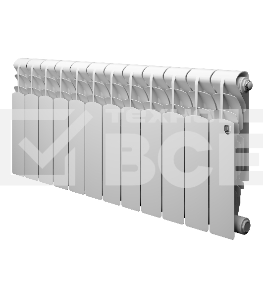 Радиатор алюминиевый Royal Thermo Revolution A 350 - 12 секц.