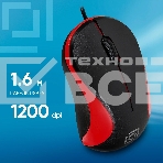 Мышь проводная Oklick 115S черный/красный, 1200 dpi, USB, кнопки - 3, фото10