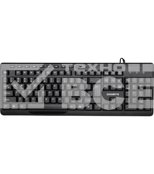 Комплект клавиатура+мышь Gigabyte GK-KM6300 проводной, USB, 1000 DPI, чёрный