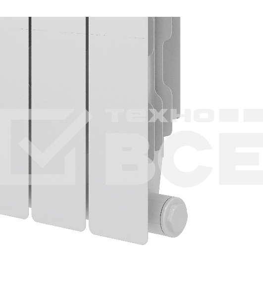 Радиатор биметаллический секционный 500/80/4 боковое подключение