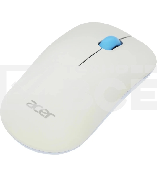 Мышь беспроводная Acer OMR205 белый/голубой, 1200 dpi, радиоканал, USB, кнопки - 3