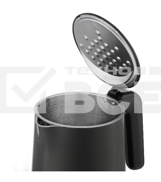 Чайник электрический Vitek VT-1162, 1.7л, 2200Вт, черный, корпус: металл/пластик