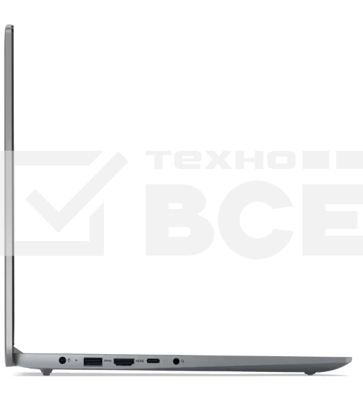 Ноутбук LENOVO IdeaPad Slim 3 15AMN8, серый, 15.6