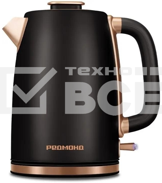 Чайник электрический Redmond KM240 1.7л. 2200Вт черный/бронзовый