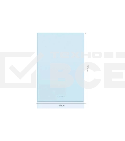 Блокнот Deli 22283LT-BLUE 210х143мм, искусственная кожа, 96л, голубой