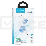 Сетевое зарядное устройство HOCO (6931474769374) C101A 1Type-C PD 20W быстрая зарядка, Blue ice, фото4