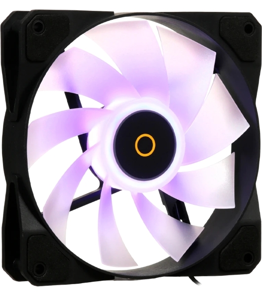 Реверсный вентилятор Fan Ocypus Beta F12 BK ARGB REVERSE BLADE PWM черный