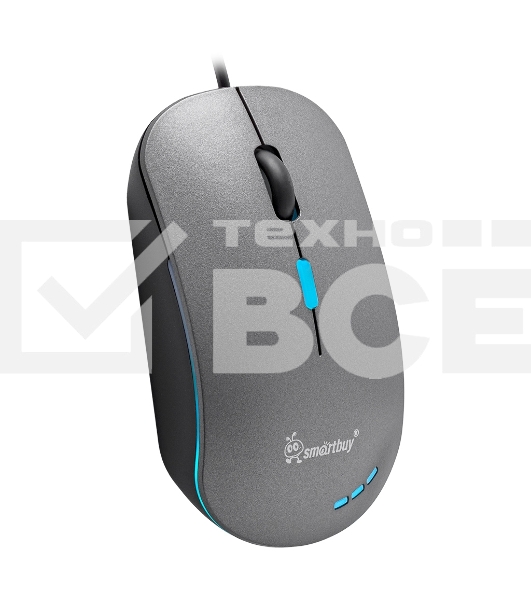 Мышь проводная Smartbuy (SBM-288-G) серый металлик