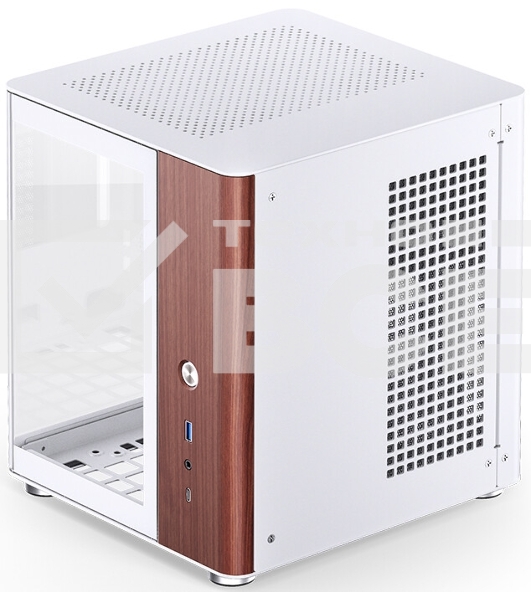 Компьютерный корпус без блока питания Case JONSBO TK-0 белый, Desktop SFF, TG, no fan, 1xUSB-A 3.2 + 1xUSB-C 3.2, SFX PSU Support, mITX белый