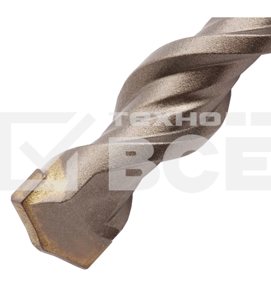 Бур по бетону Denzel двойная спираль, Cobalt W-tip, 16x210 мм, SDS PLUS