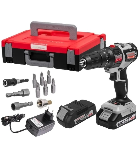 Дрель-шуруповерт аккумуляторная Интерскол ДАУ-10/18В аккум. патрон:быстрозажимной (кейс в комплекте) (755.2.2.47)
