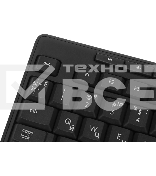 Комплект клавиатура+мышь Logitech MK370 беспроводной, USB, чёрный