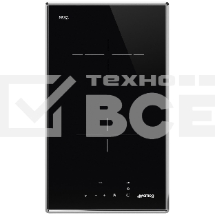 Электрическая домино SMEG SE232TX1 Cтеклокерамическая варочная панель, 30 см, прямой край в рамке из нержавеющей стали