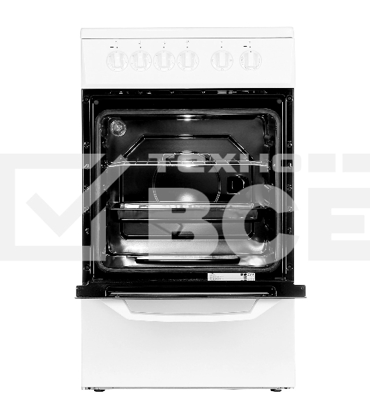 Плита электрическая Beko FFSS57000W белый, конфорок 4 электрических, духовка 60 л, 50 см x 85 см x 60 см