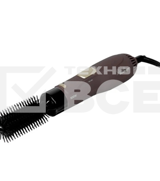 Фен-щётка Scarlett SC-HAS73I14 коричневый/золотистый, 800 Вт, ионизация, 55 мм