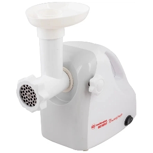 Мясорубка электрическая Белвар КЭМ-П2У 303-02 белый, 1500 Вт, 0.4 кг/мин, реверс, насадки - 5