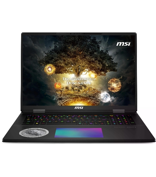 Ноутбук MSI Titan Dragon Edition 18 HX A2WJ-1251RU/18'/IPS/Core Ultra 9 290HX Plus/96Gb/4Tb SSD/NVIDIA GeForce RTX 5090 24Gb/Windows 11 Home/черный/3.6kg