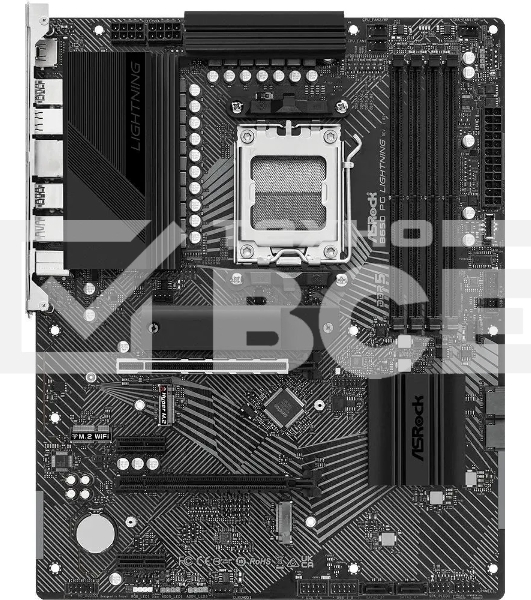 Материнская плата ASRock B650 PG Lightning, AM5, AMD B650, 4xDDR5, 4xSATA, 3xM.2, 1xPCI-E 4.0 x16, 1xPCI-E 4.0 x2, 1xHDMI, 1x 2.5Gb LAN, 4xUSB-A 2.0, 7xUSB-A 3.2 Gen 1, 1xUSB-C 3.2 Gen 2x2, 3x3.5 мм, 7.1, ATX