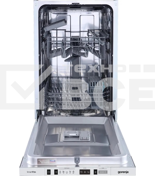 Встраиваемая посудомоечная машина Gorenje GV522E10S, серебристый, 44.8 см, 9 компл., 49 дБ, класс A++