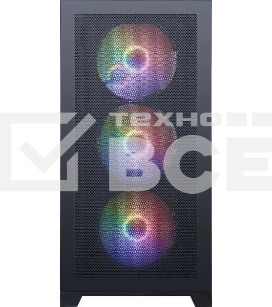 Компьютерный корпус Accord AM08 черный без БП ATX 2xUSB3.0 1xUSB3.1 audio bott PSU
