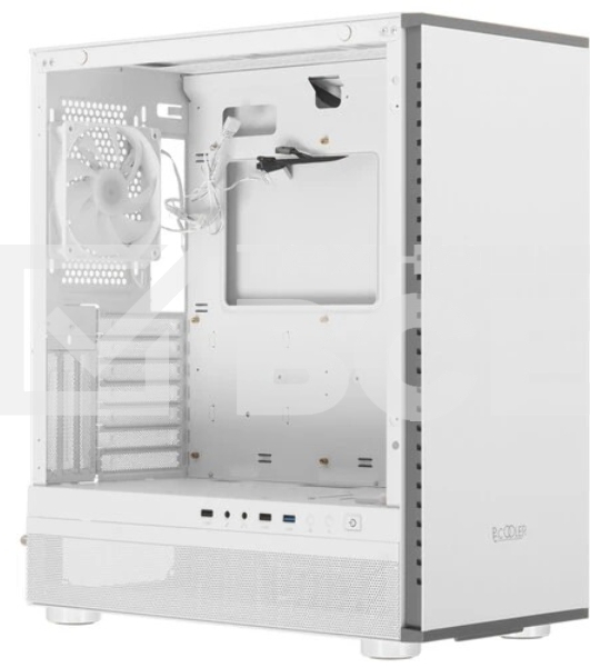 Компьютерный корпус  PCCooler IE200 WH, Tempered Glass Full Tower, белый, TG, SPCC, 1x120mm ARGB E-ATX, ATX, mATX, mITX 180/380/220mm 4x2.5