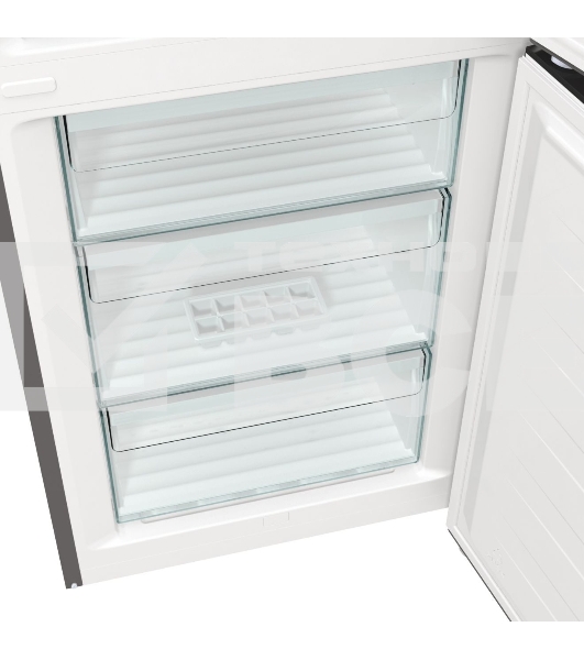 Холодильник Gorenje NRKE62XL серебристый металлик двухкамерный 203/99л морозилка снизу, No Frost