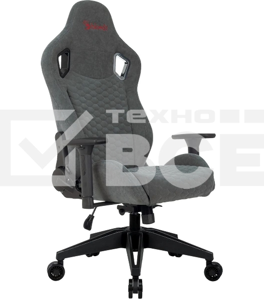 Кресло игровое A4Tech Bloody GC-770 серый соты, с подголов.