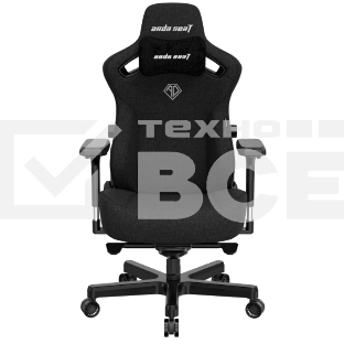 Кресло игровое Anda Seat Kaiser Frontier, цвет черный, размер M (90кг), материал ткань (модель AD12)