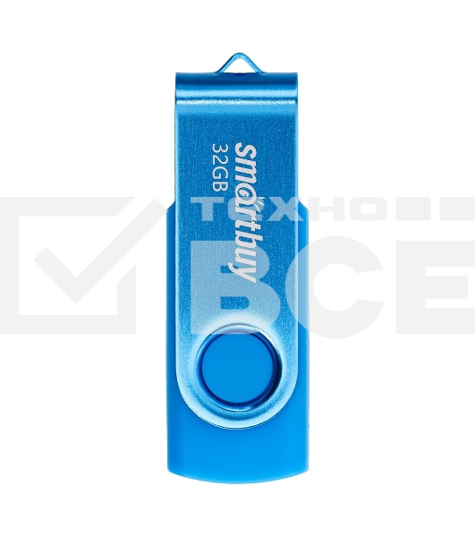 Флешка USB Smartbuy Twist Blue (SB032Gb2TWB), 32Gb, USB 2.0, R/W 15/12, синий