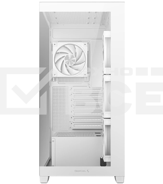 Компьютерный корпус Deepcool CG580 4F V2 WH без БП, боковое окно (панорама), 4x120мм ARGb PWM вентилятора, белый, ATX (R-CG580-WHADA4-G-2)