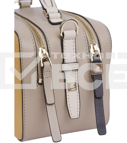 Сумка женская Piquadro Circle BD6656W92/GbE желтый/бежевый натур.кожа
