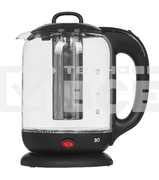 Чайник электрический BQ KT1701G черный, 2200 Вт, 1.7 л