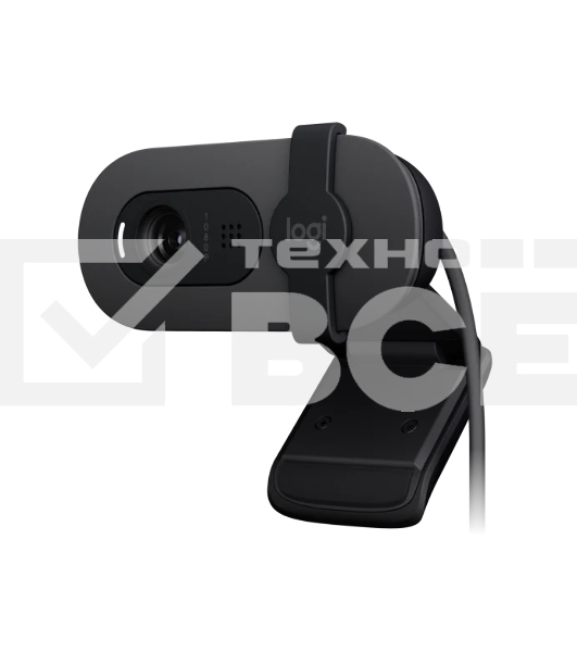 Веб-камера Logitech Webcam Brio 100, 1920x1080, GRAPHITE, защитная шторка, 960-001585