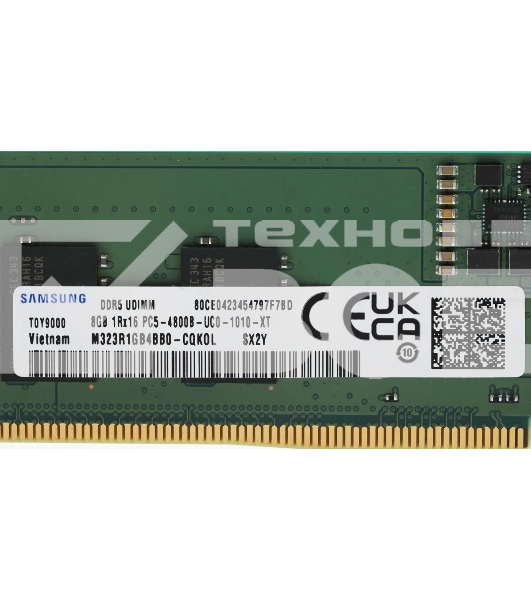 Оперативная память Samsung DDR5 DIMM 8GB UNB 4800 1Rx16, 1.1V