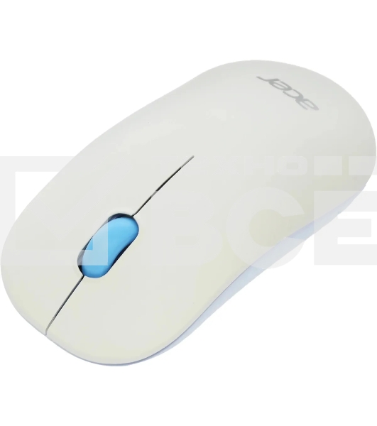 Мышь беспроводная Acer OMR205 белый/голубой, 1200 dpi, радиоканал, USB, кнопки - 3