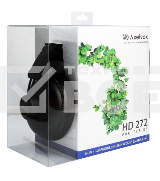Наушники динамические закрытого типа AXELVOX HD272 Studio/Hi-Fi 10-30000 Гц 56 Ом черный