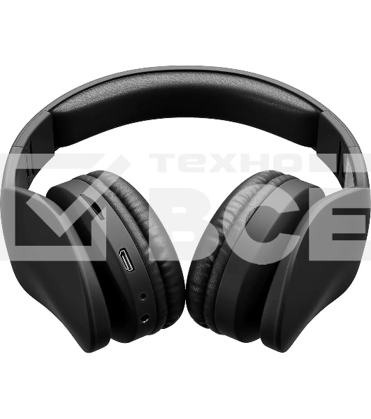 Гарнитура накладные Digma BT-17 черный беспроводные bluetooth оголовье