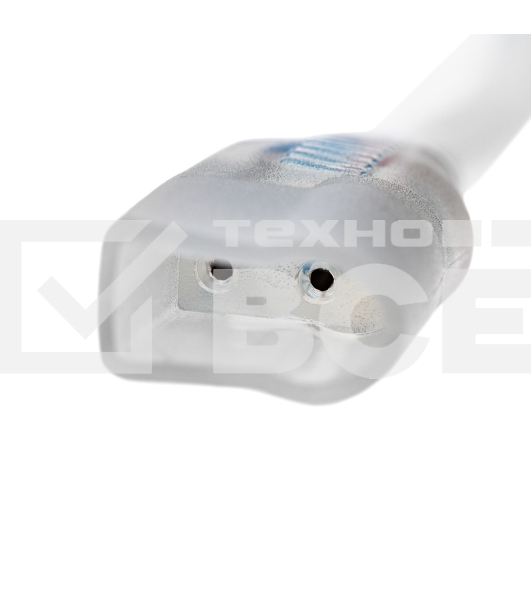 Установочный набор для одностороннего Гибкого неона Neon-night 8х16 мм (шнур питания каучук с диодным мостом и вилкой, заглушка, переходная муфта, игла) 1,5м