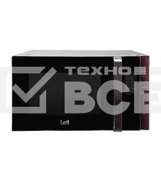 Микроволновая печь LEFF 23MD803SG чёрный, 23 л, 800 Вт, переключатели - мембранные кнопки/сенсор