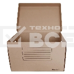 Короб архивный откидная крышка Silwerhof ОК-18 микрогофрокартон 480x325x295мм коричневый, фото2