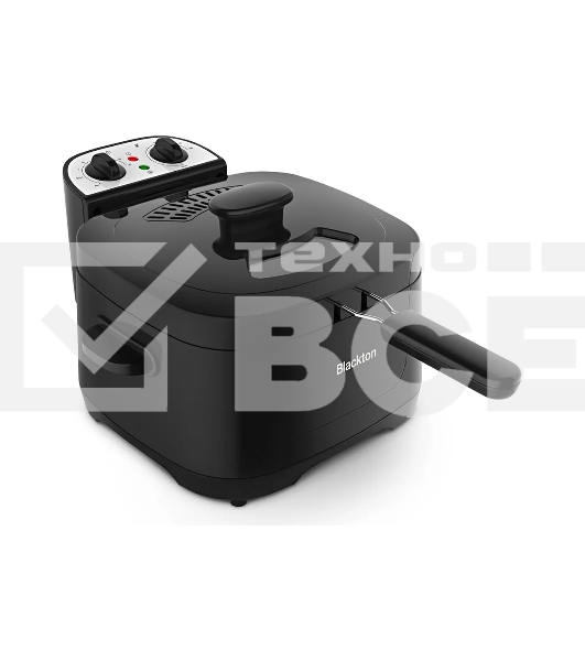 Фритюрница Blackton Bt DF1112 Black. Потребляемая мощность 2000 Вт/Мах. объем 3л/Параметры электропитания 220-240 В,50Гц/Класс защиты от поражения электрическим током Класс I/Регулировка температуры/Компактный размер/Быстрый нагрев до 90 градусов